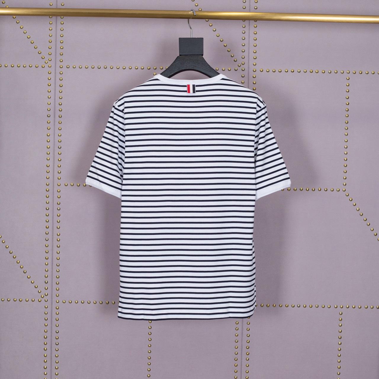 Thom Browne Striped Cotton Jersey T-shirt   1896 - EUR FASHION