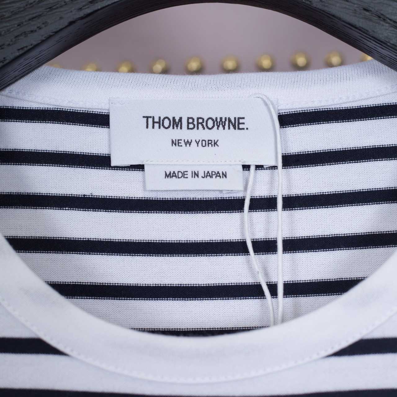 Thom Browne Striped Cotton Jersey T-shirt   1896 - EUR FASHION