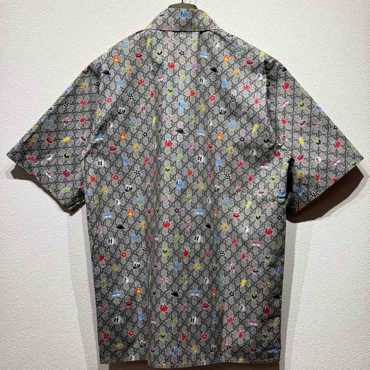 Gucci Cotton Poplin Shirt With Print - EUR FASHION