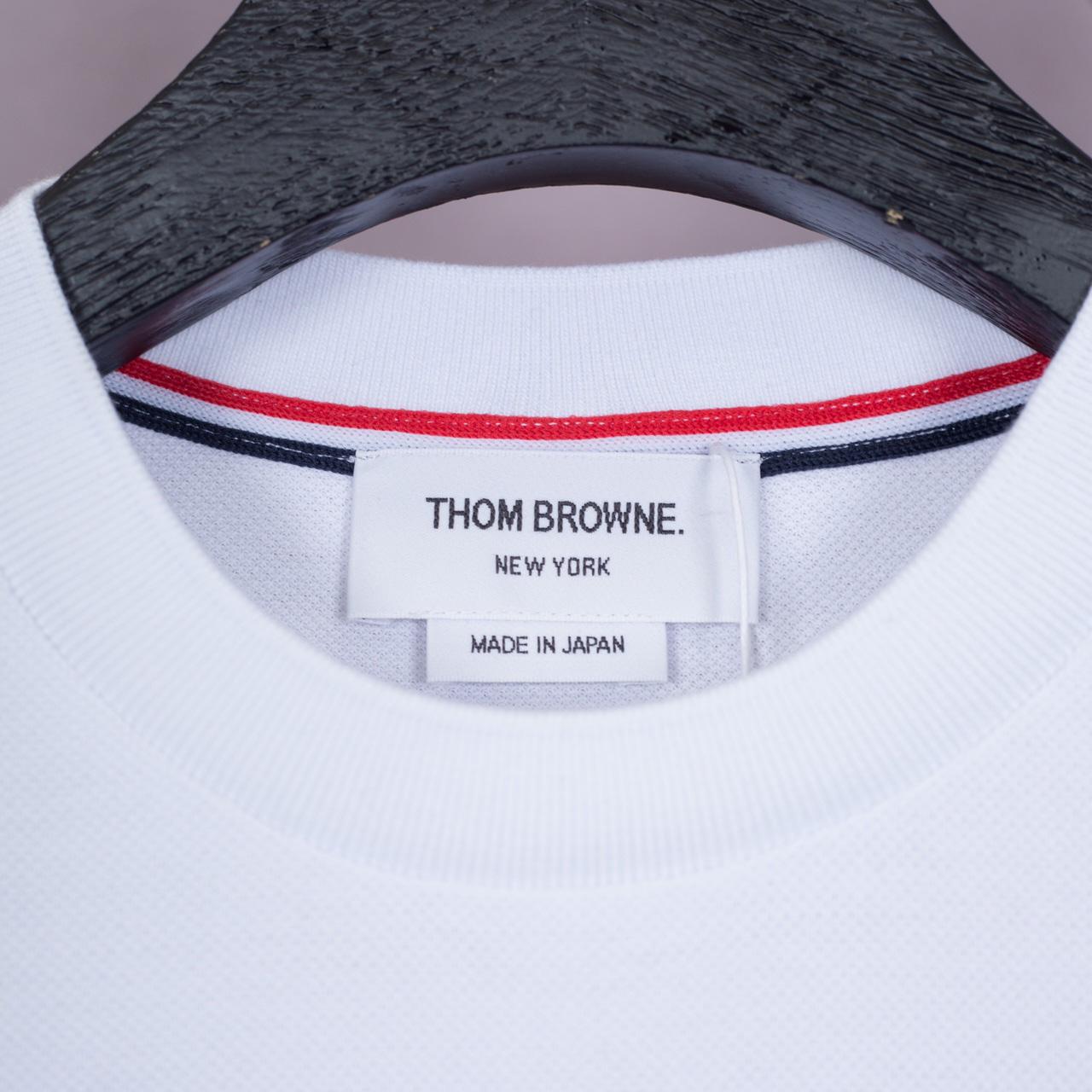 Thom Browne 4-Stripe Pique Tee   TB1887 - EUR FASHION