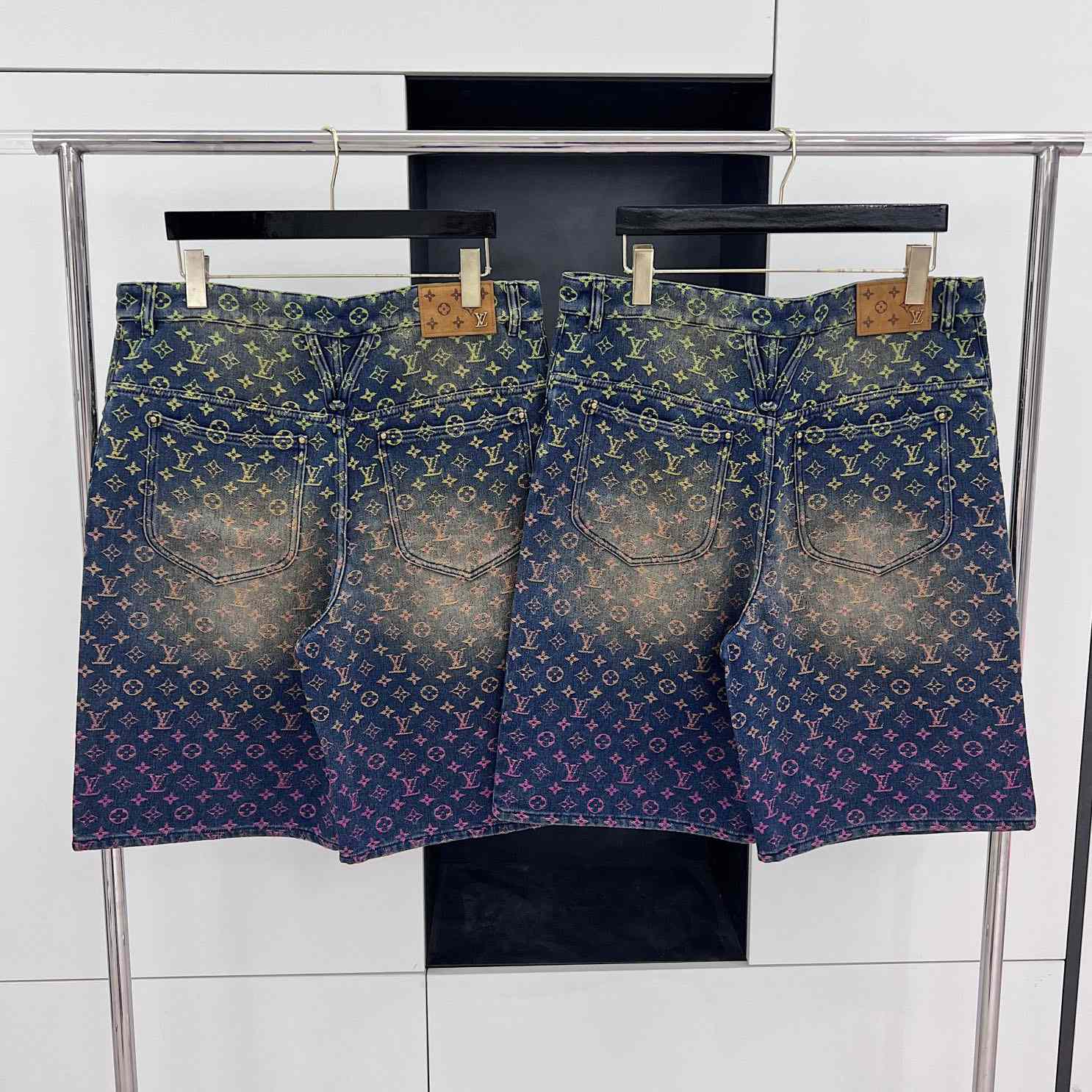 Louis Vuitton Monogram Denim Shorts - EUR FASHION