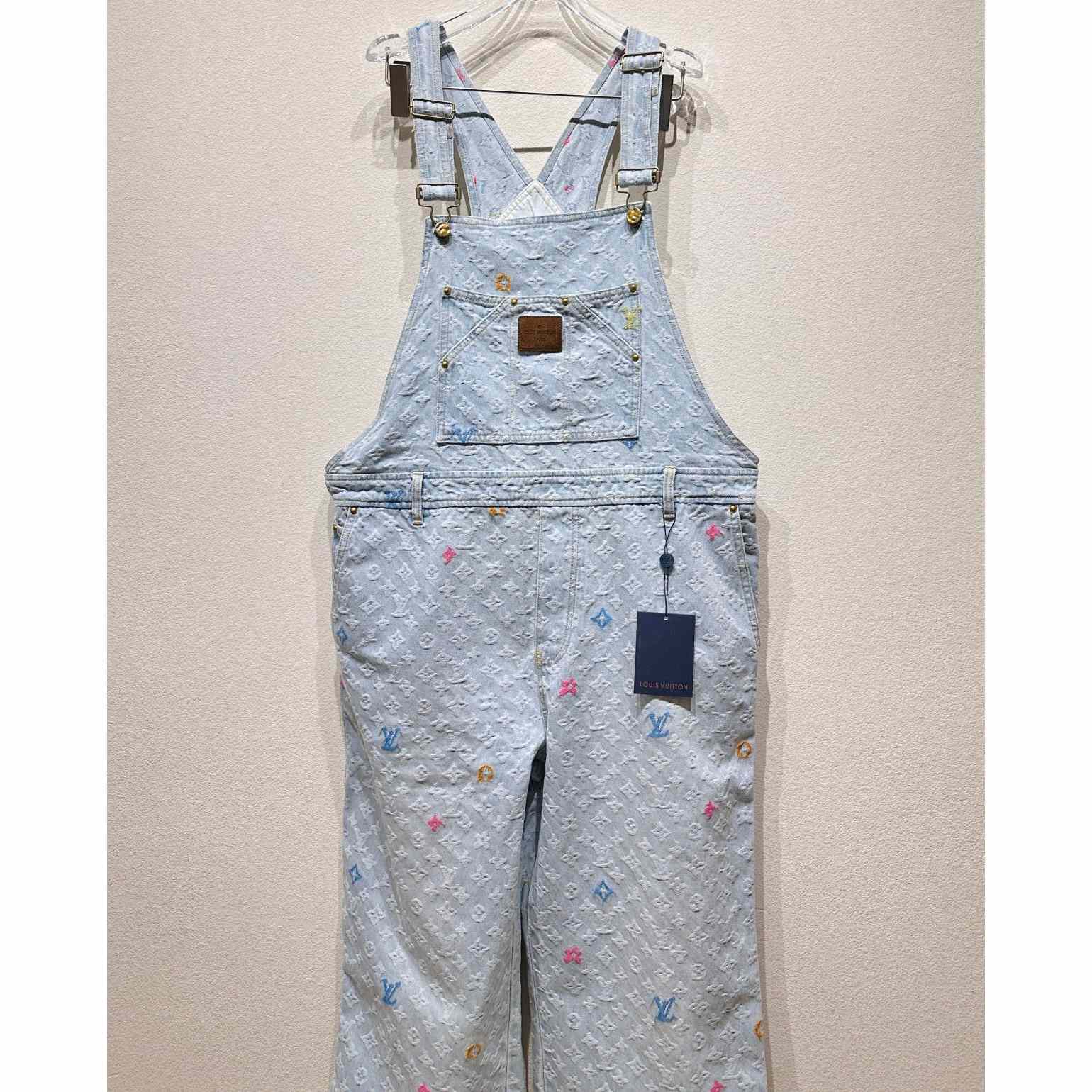 Louis Vuitton Monogram Denim Dungarees   1AFPVH - EUR FASHION