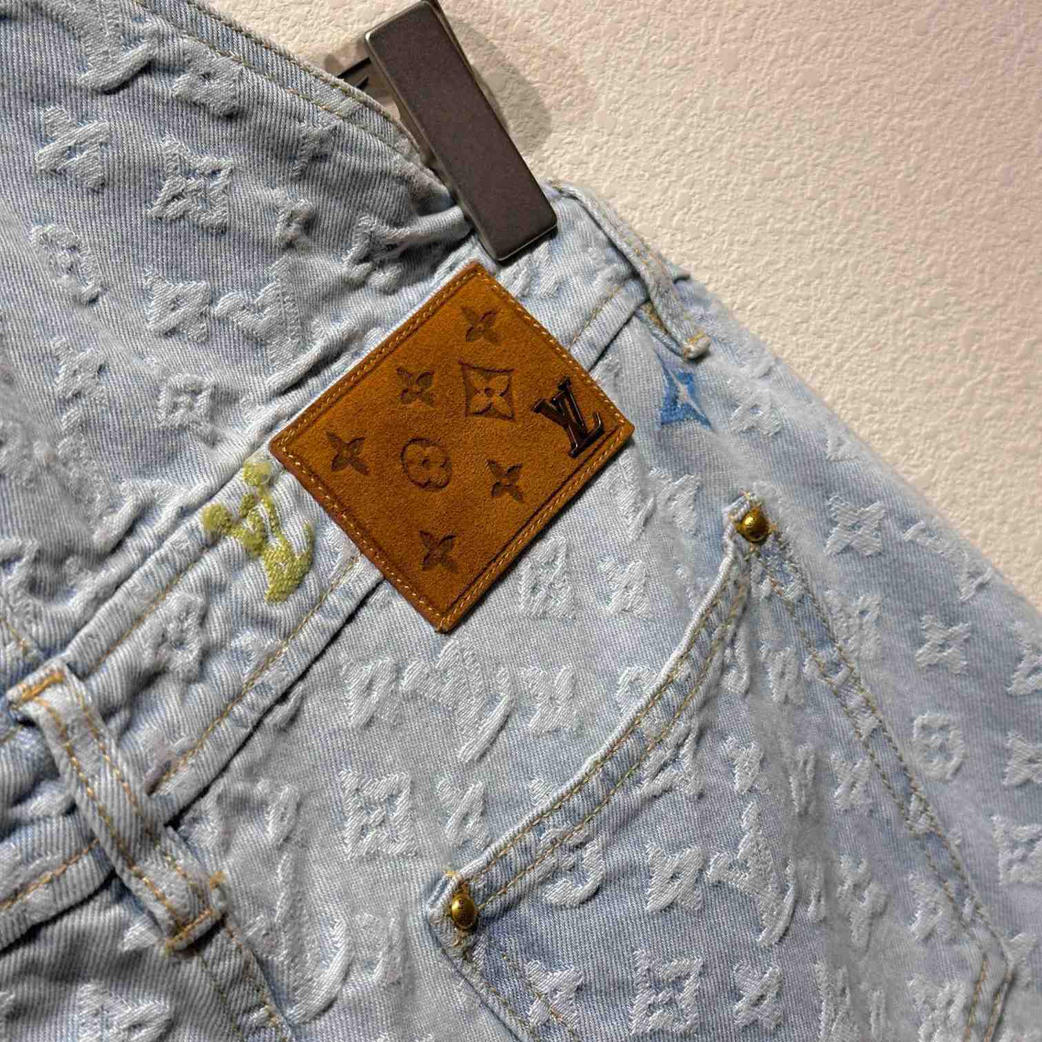 Louis Vuitton Monogram Denim Dungarees   1AFPVH - EUR FASHION