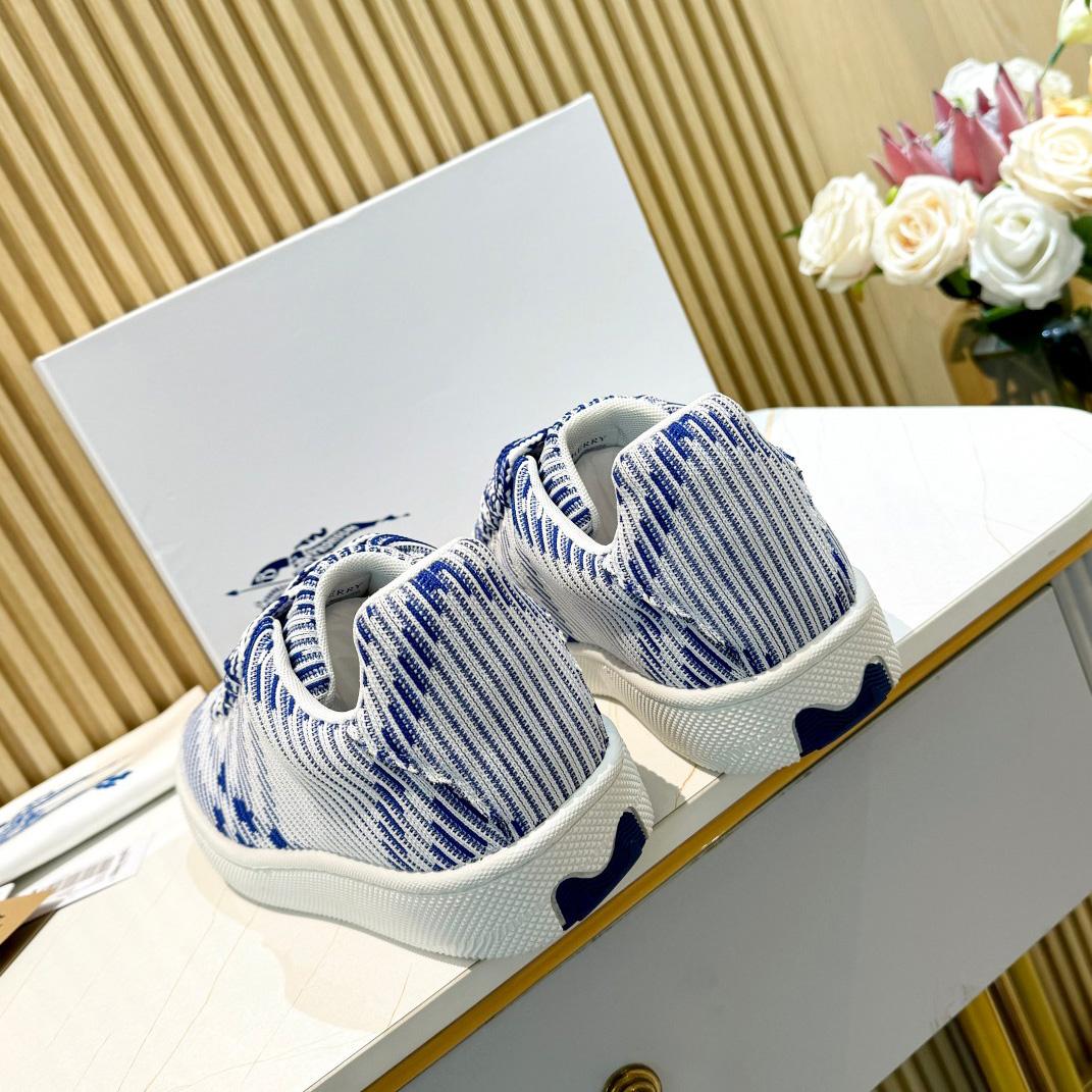 Burberry Check Knit Box Sneakers - EUR FASHION