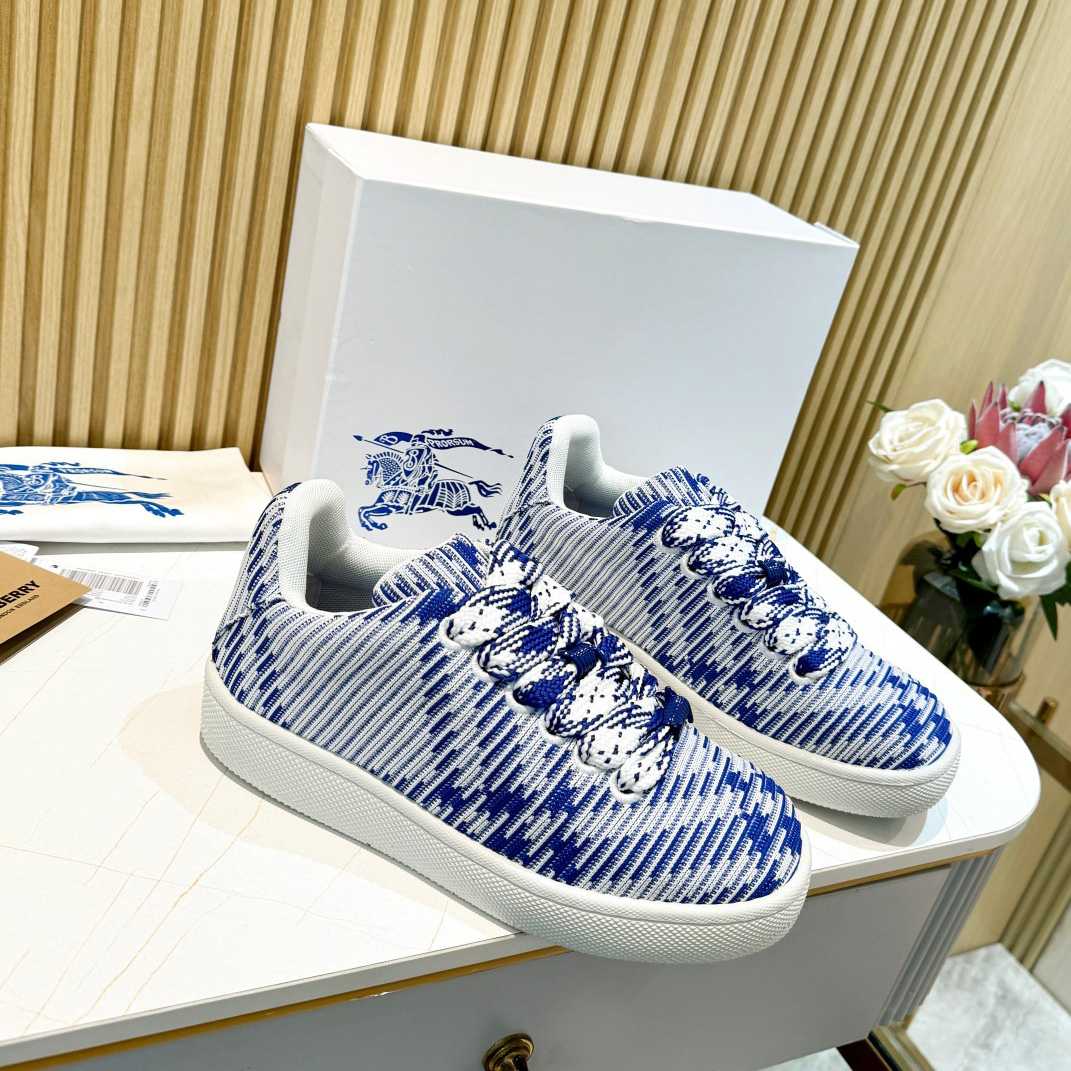 Burberry Check Knit Box Sneakers - EUR FASHION