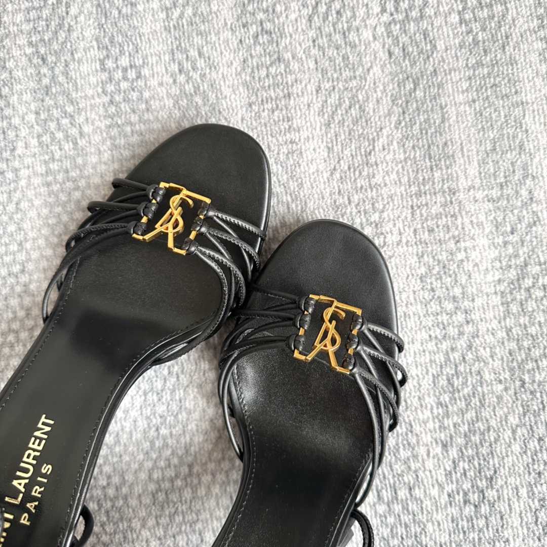 Saint Laurent Babylone Sandals In Smooth Leather - EUR FASHION