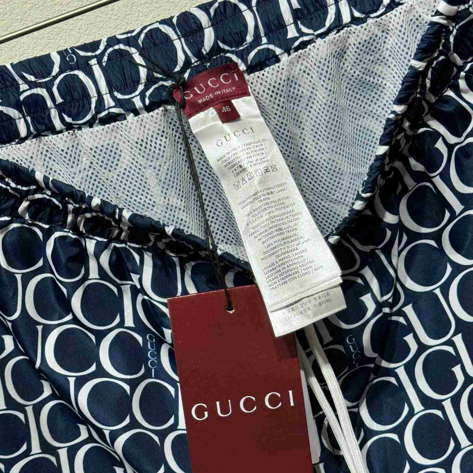 Gucci Maxi Gucci Print Nylon Swim Short - EUR FASHION