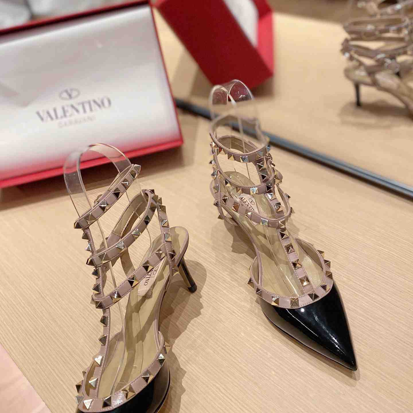 Valenti Garavani Rockstud 65mm Caged Pumps - EUR FASHION
