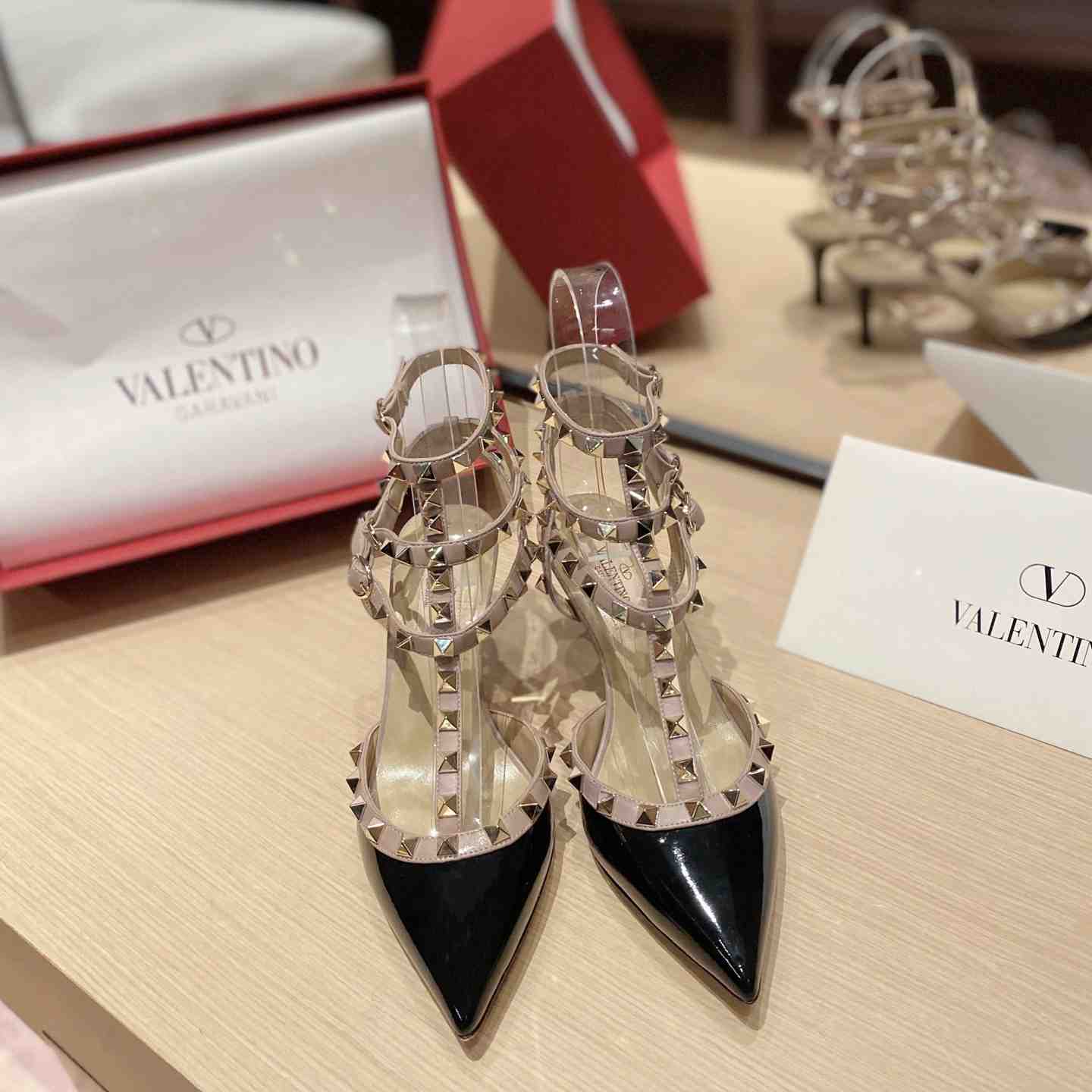 Valenti Garavani Rockstud 65mm Caged Pumps - EUR FASHION