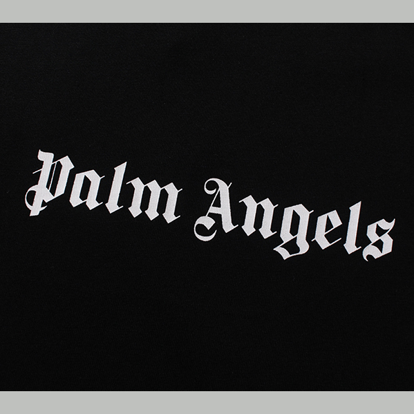 Palm Angels Logo Printed Crewneck T-Shirt  - EUR FASHION