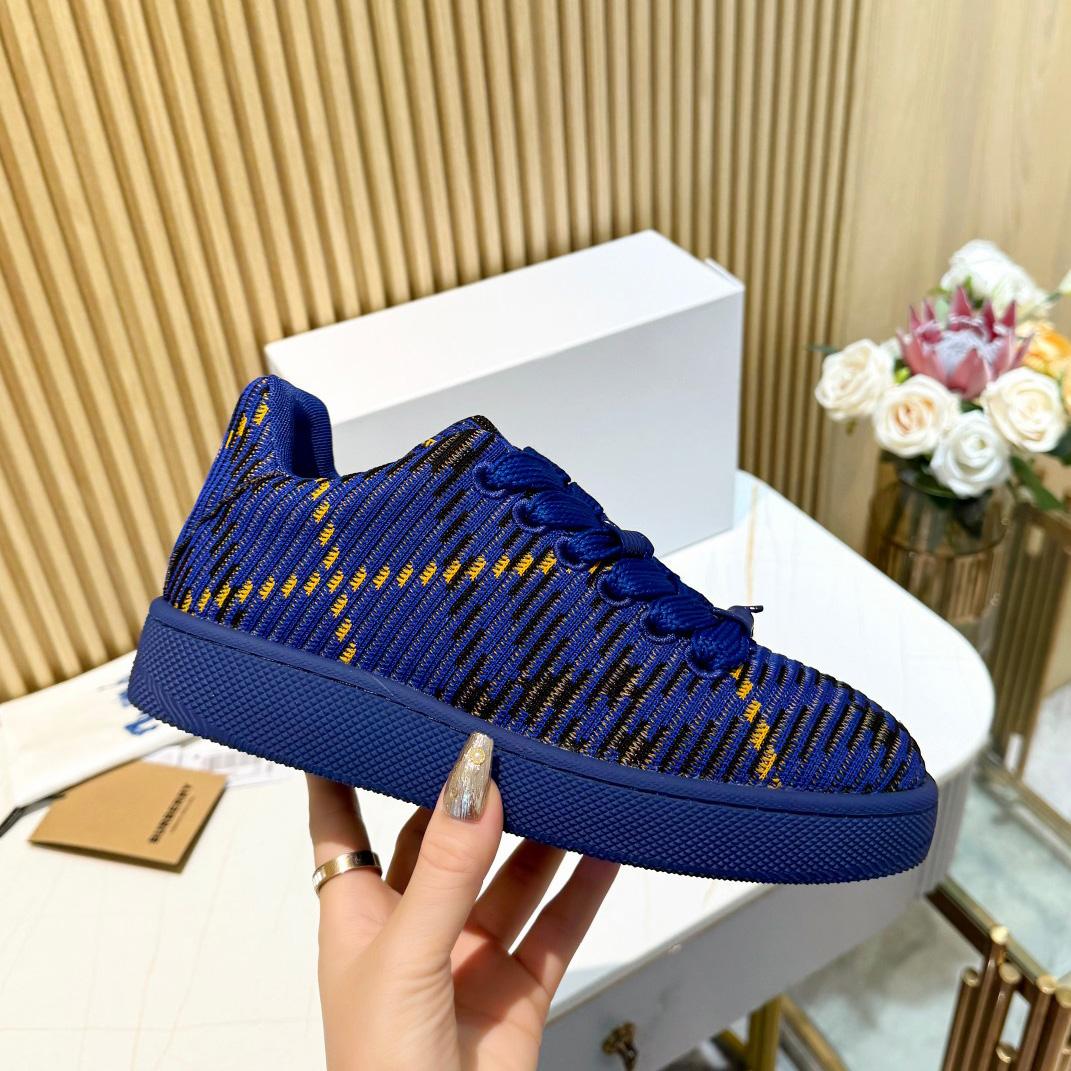 Burberry Check Knit Box Sneakers - EUR FASHION