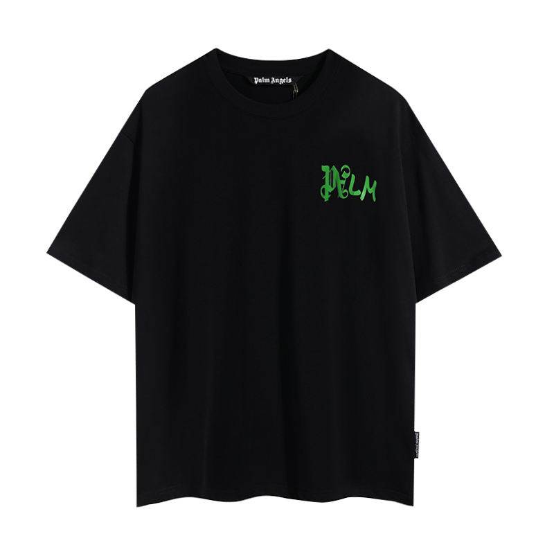  Palm Angels Black T-Shirt I Am Lost - EUR FASHION