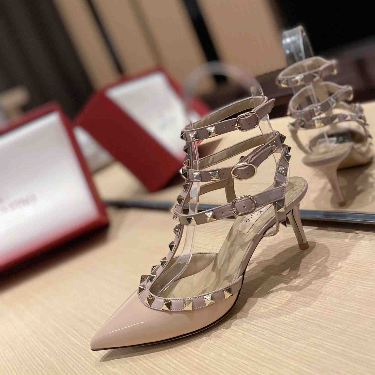 Valenti Garavani Rockstud 65mm Caged Pumps - EUR FASHION