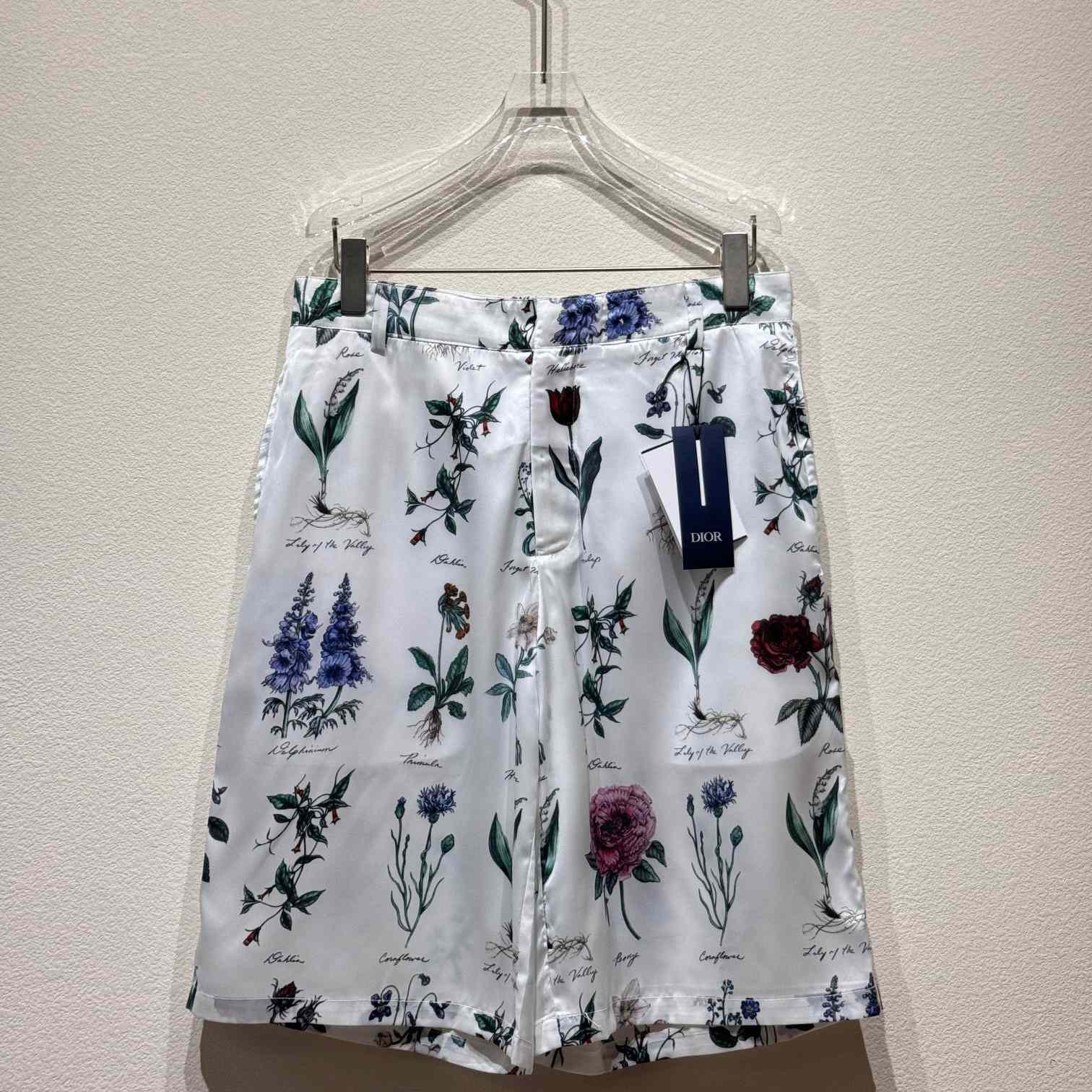 Dior Herbarium Illustration Bermuda Shorts - EUR FASHION