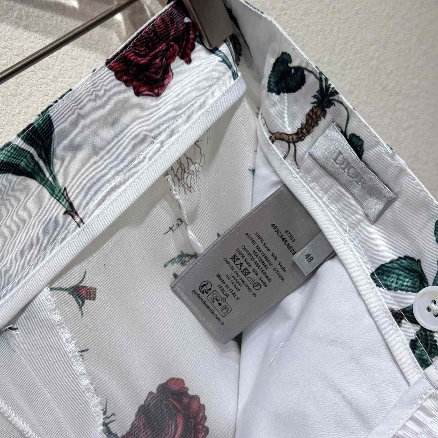 Dior Herbarium Illustration Bermuda Shorts - EUR FASHION