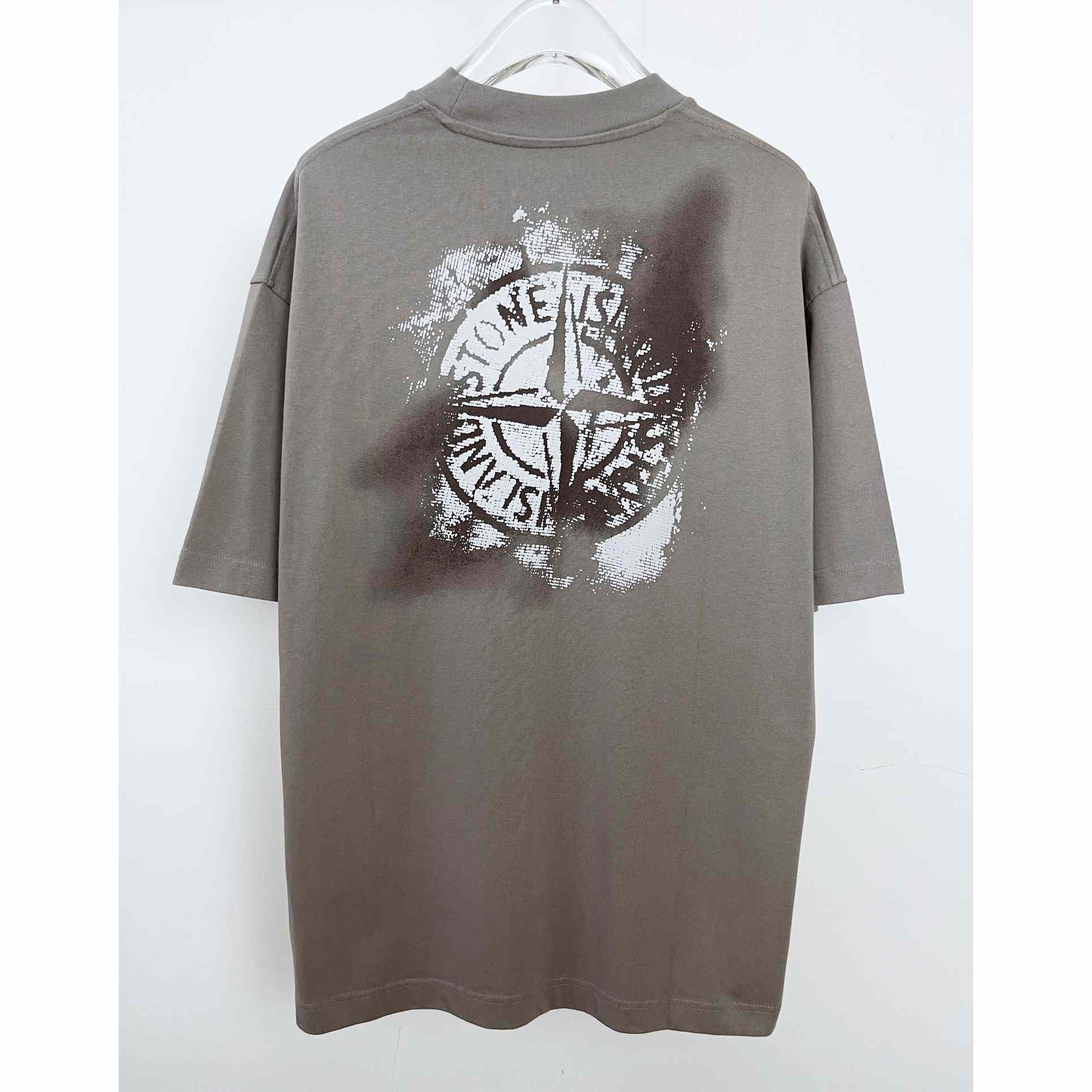 Stone Island Logo-print Cotton T-shirt - EUR FASHION