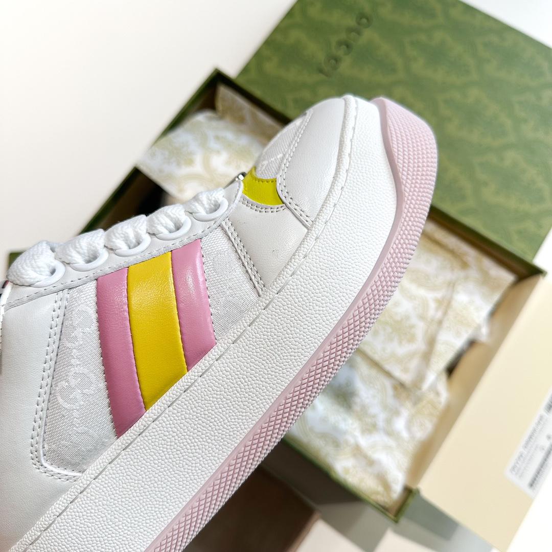 Gucci Screener Trainer With Web - EUR FASHION
