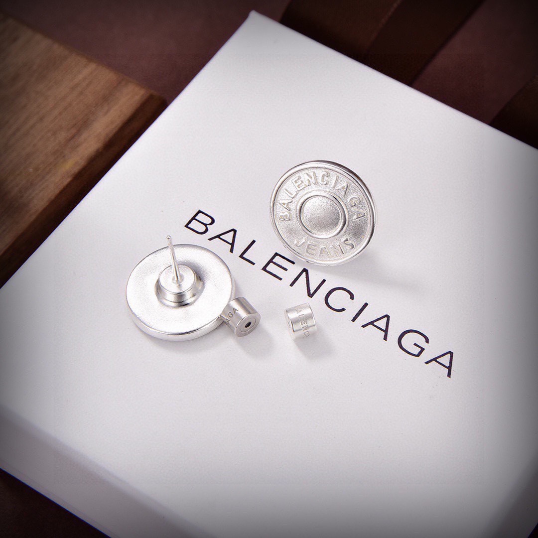 Balenciaga Jeans Stud Earrings - EUR FASHION