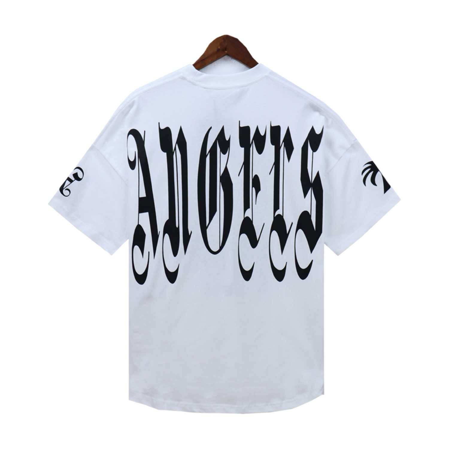 Palm Angels Gothic Logo Over T-Shirt White - EUR FASHION