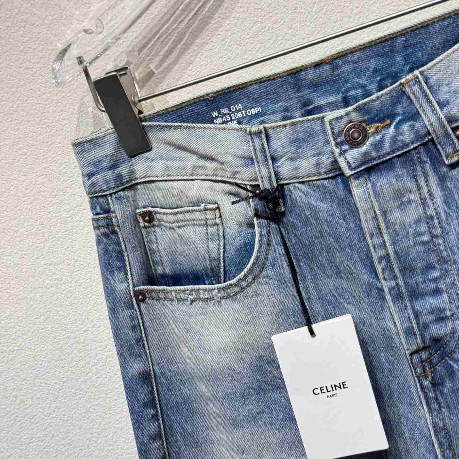 Celine Jeans In Blue Destroyed Denim  - EUR FASHION