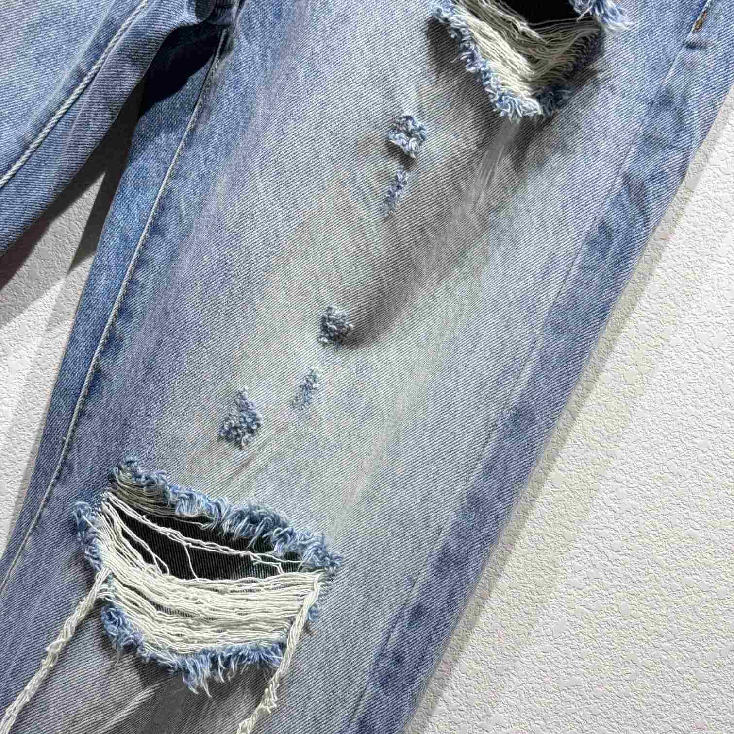 Celine Jeans In Blue Destroyed Denim  - EUR FASHION