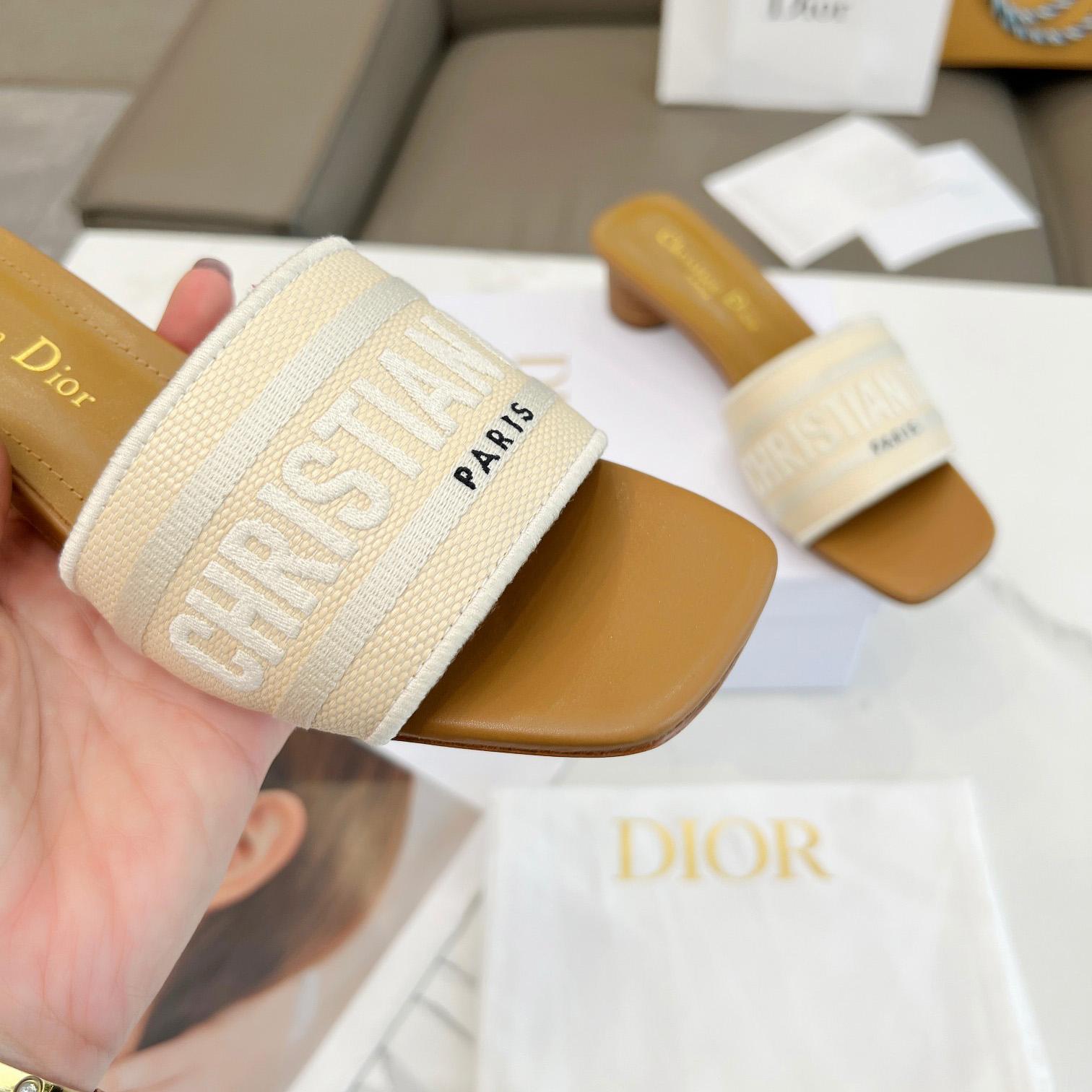 Dior Dioriviera Dway Heeled Slide - EUR FASHION