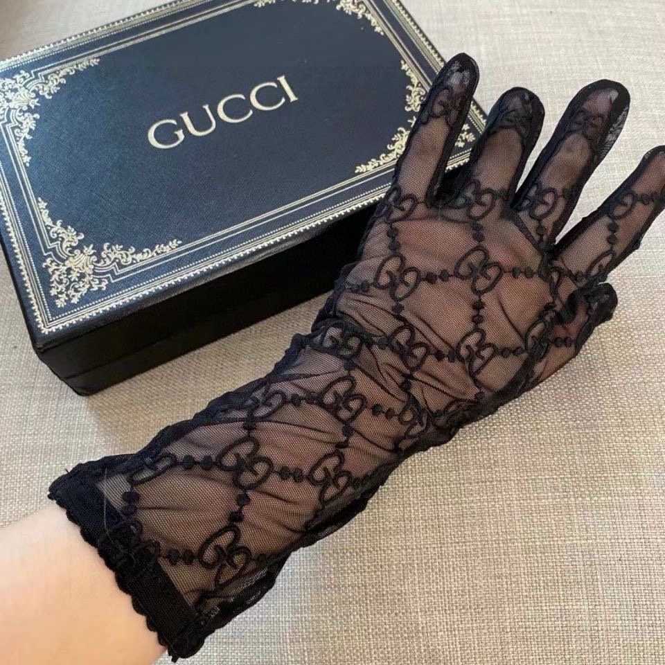 Gucci Tulle Gloves With GG Motif - EUR FASHION