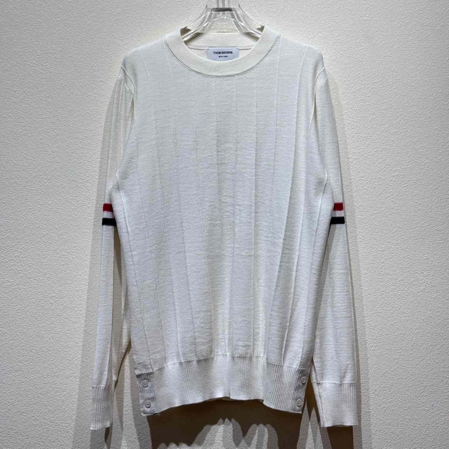 Thom Browne RWB-stripe Long-sleeve Jumper - EUR FASHION