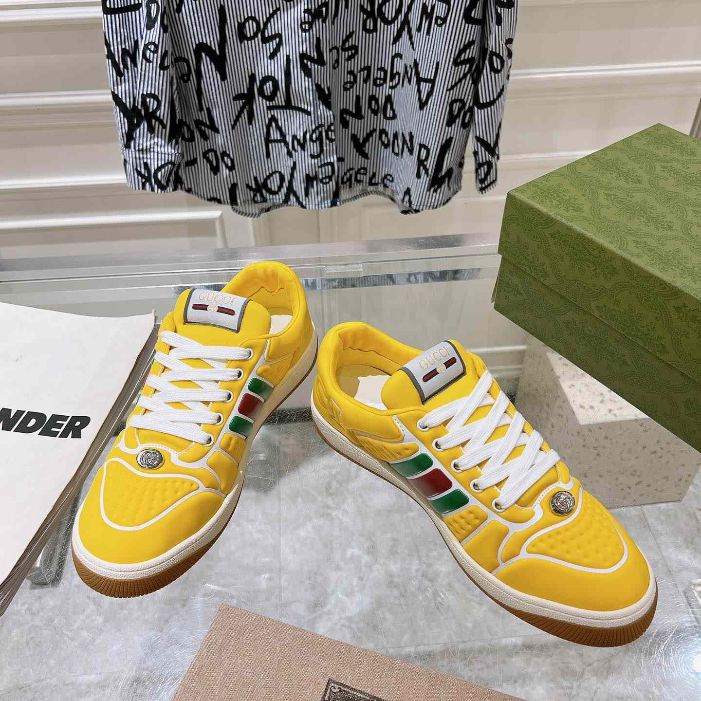 Gucci Screener Sneaker With Web - EUR FASHION