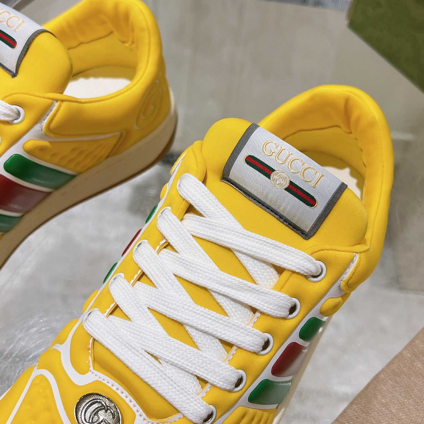 Gucci Screener Sneaker With Web - EUR FASHION