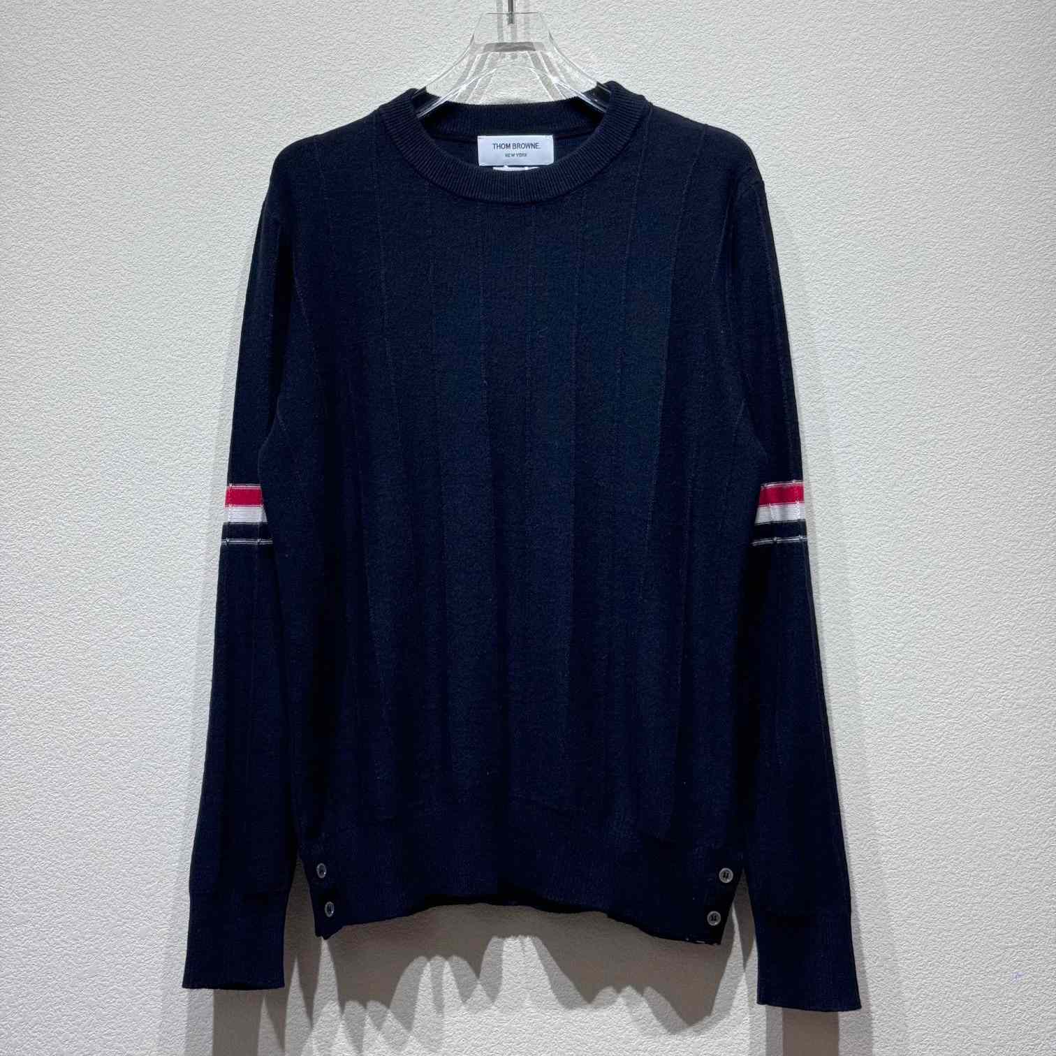 Thom Browne RWB-stripe Long-sleeve Jumper - EUR FASHION