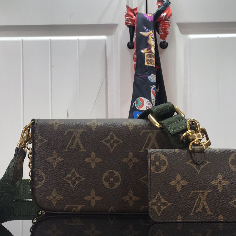 Louis Vuitton Monogram Mini Felicie Multi Bag （ 17-9.5-6.5 cm）  M80091 - EUR FASHION