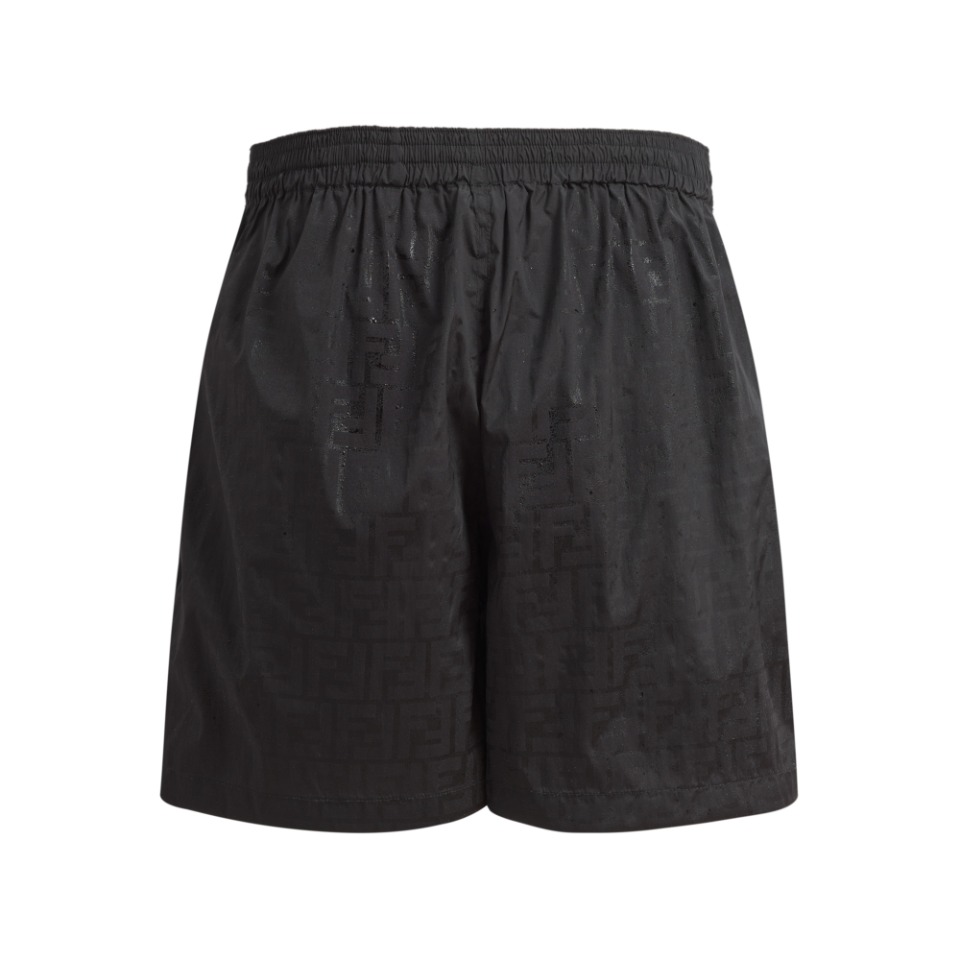 Fendi Black Nylon Shorts - EUR FASHION