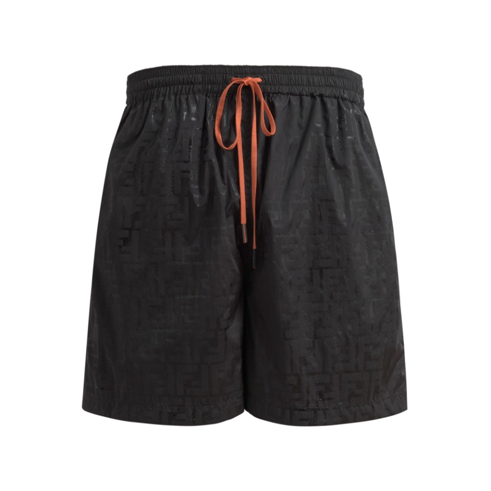 Fendi Black Nylon Shorts - EUR FASHION