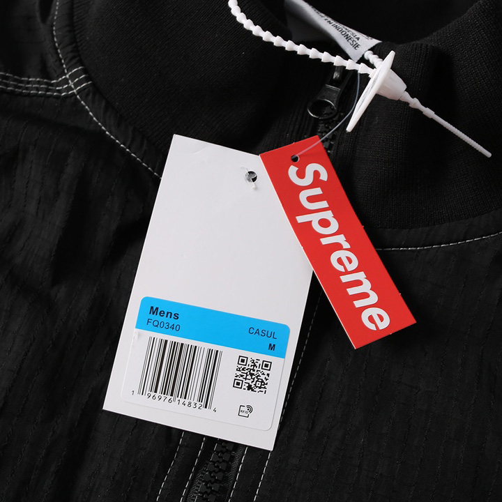 Supreme x Nike Ripstop Black Half-Zip Jacket  - EUR FASHION