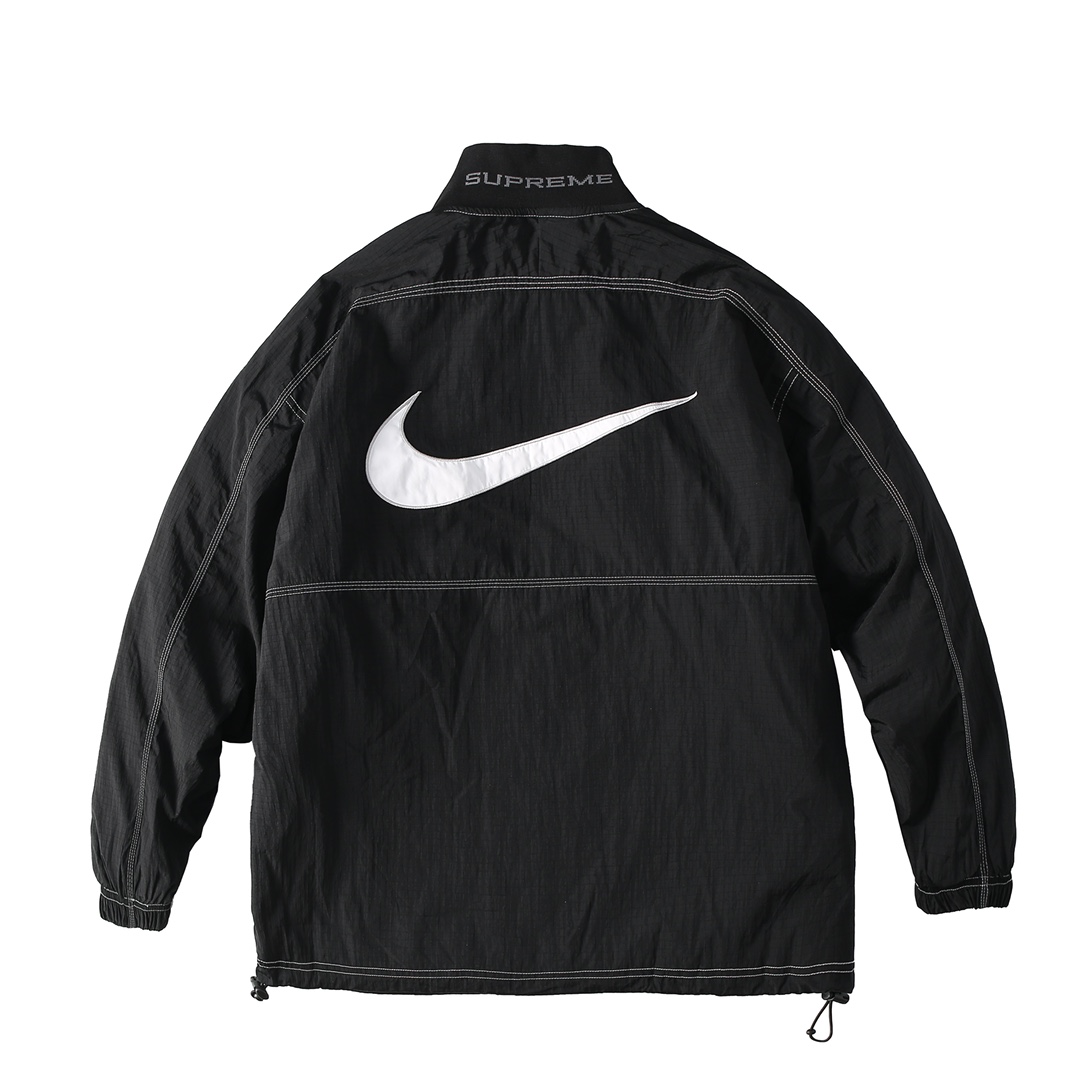 Supreme x Nike Ripstop Black Half-Zip Jacket  - EUR FASHION