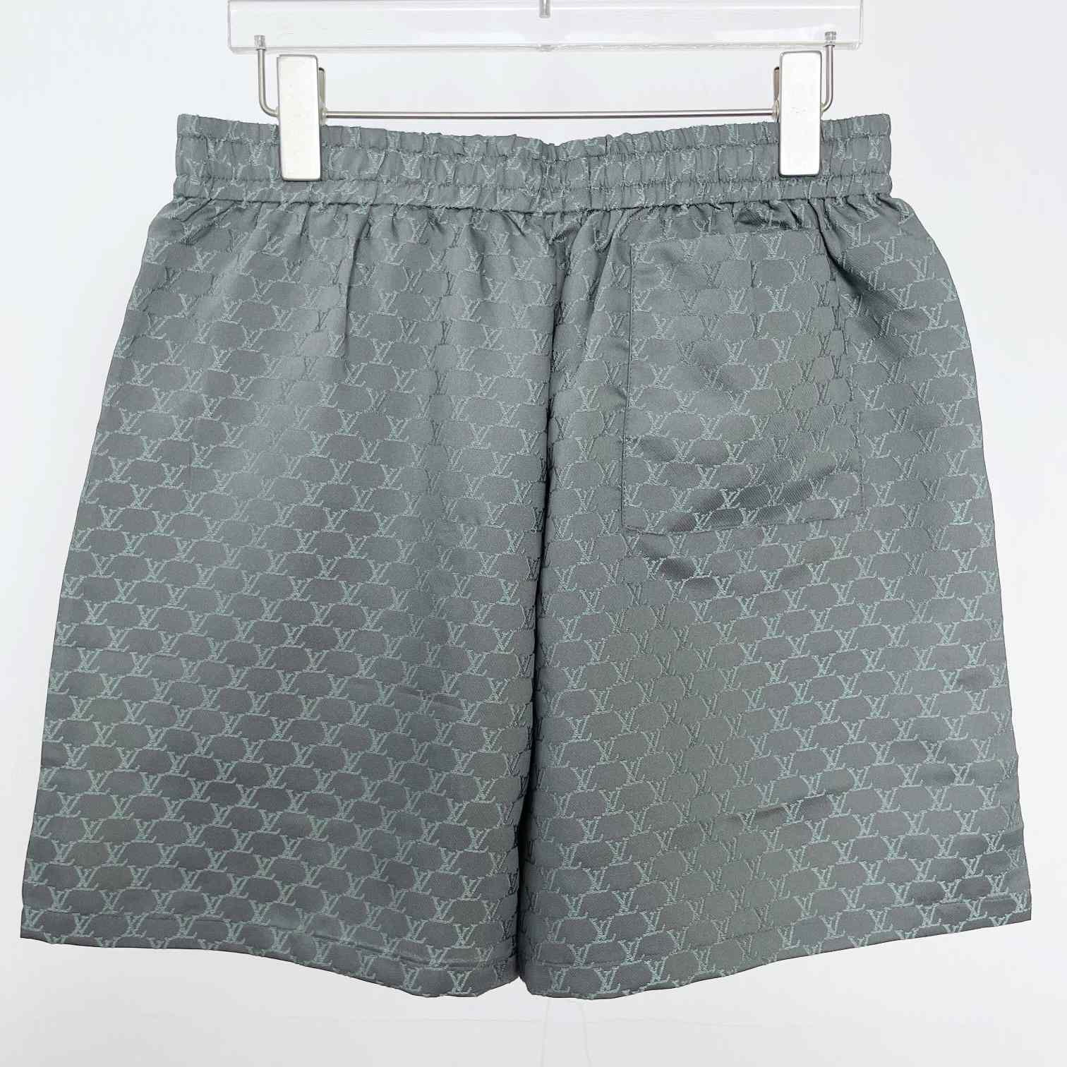 Louis Vuitton Drawstring Jacquard Silk-Blend Shorts   1AFRKG - EUR FASHION