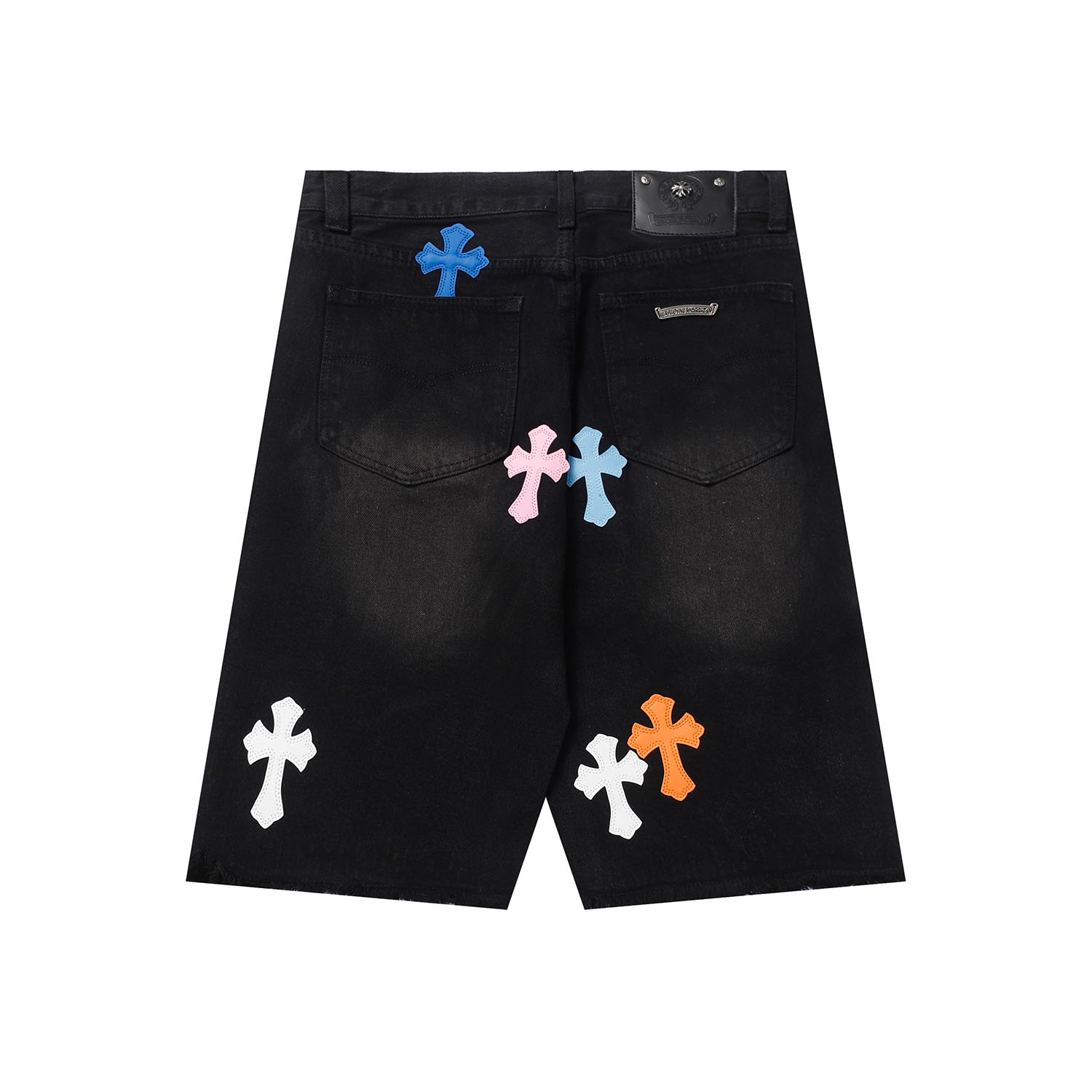 Chrome Hearts Cross Patch Denim Shorts - EUR FASHION