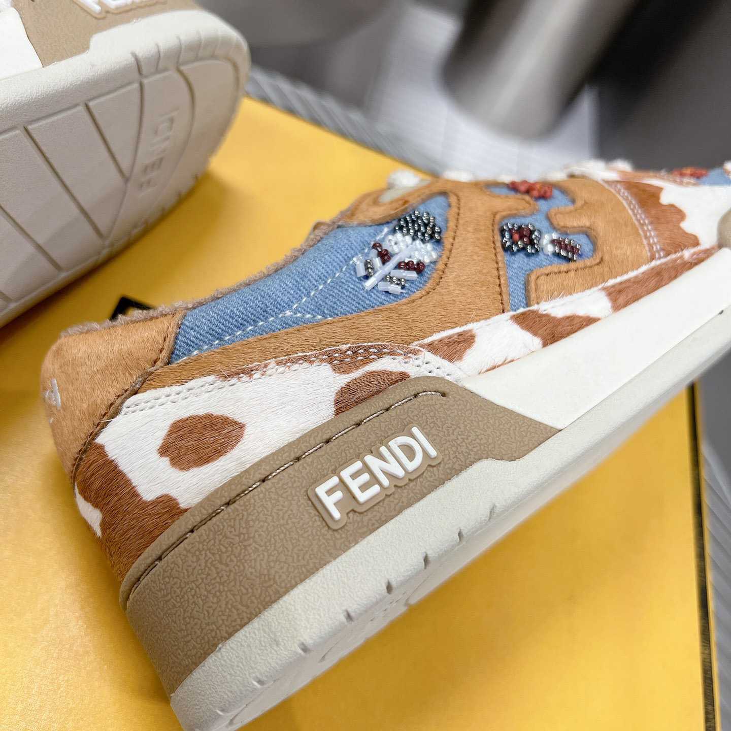 Fendi Match 'Cow Print Denim' - EUR FASHION