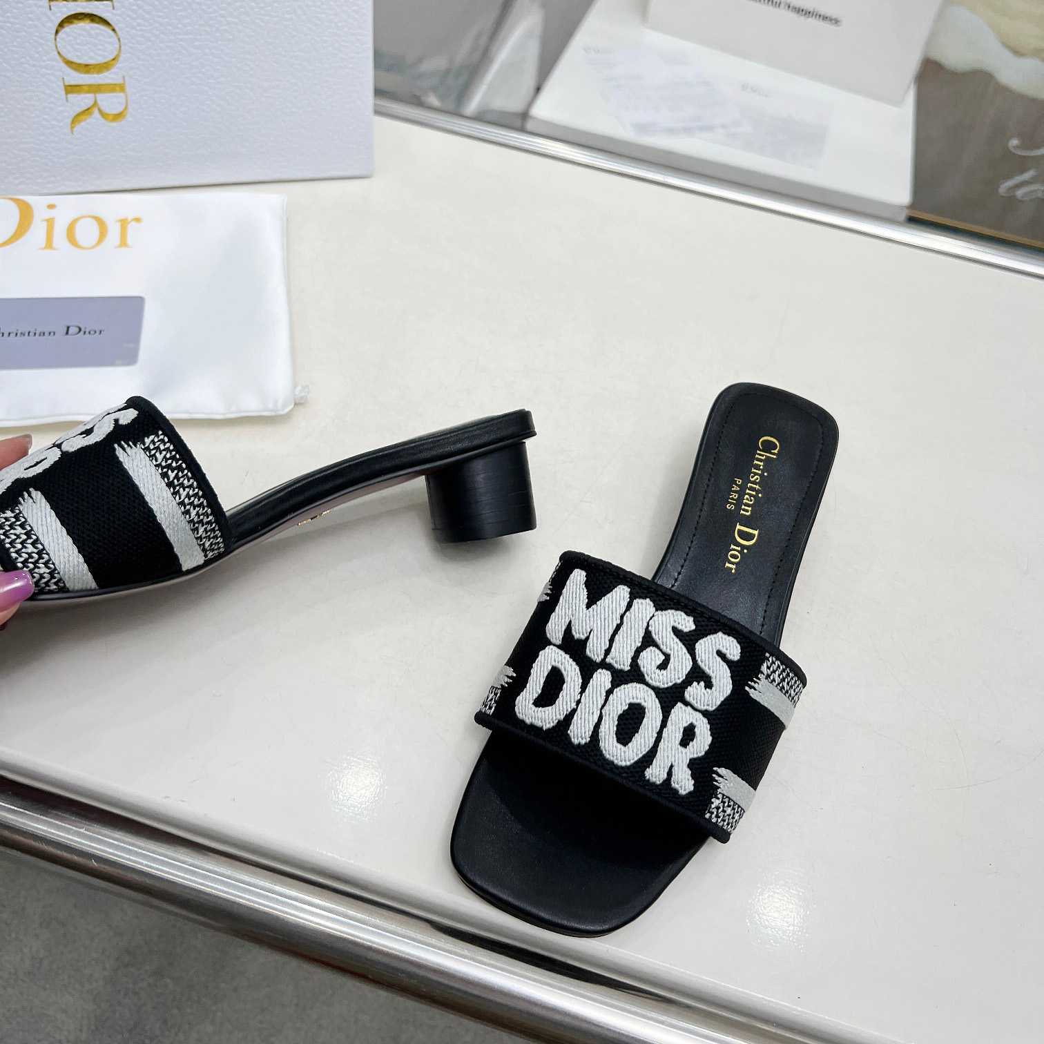 Dior Dway Heeled Slide - EUR FASHION