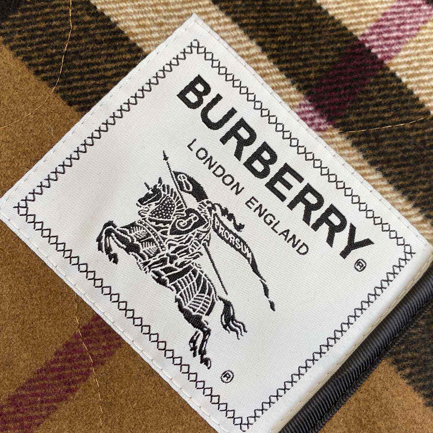 Burberry Check Wool Blend Bomber Jacket - EUR FASHION