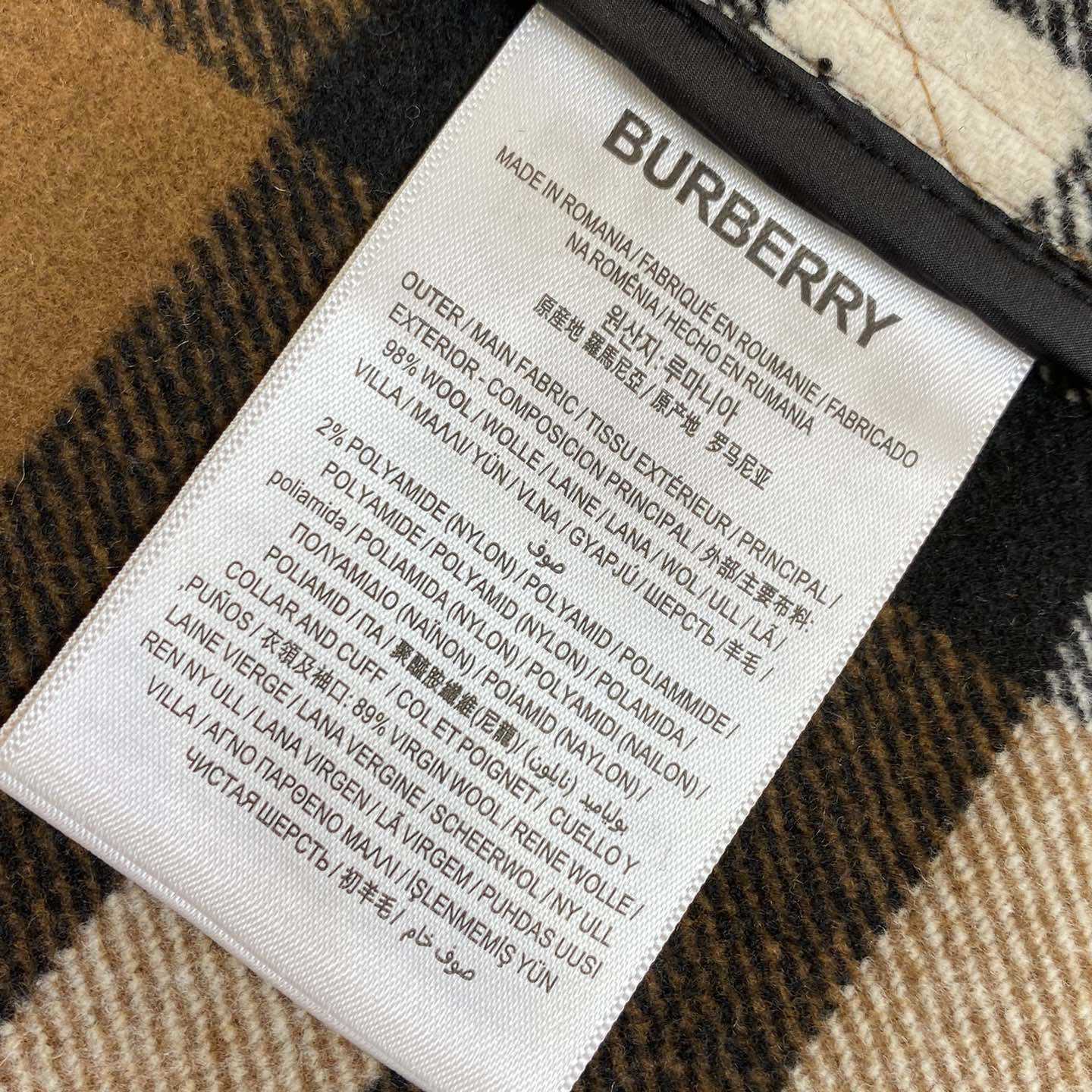 Burberry Check Wool Blend Bomber Jacket - EUR FASHION