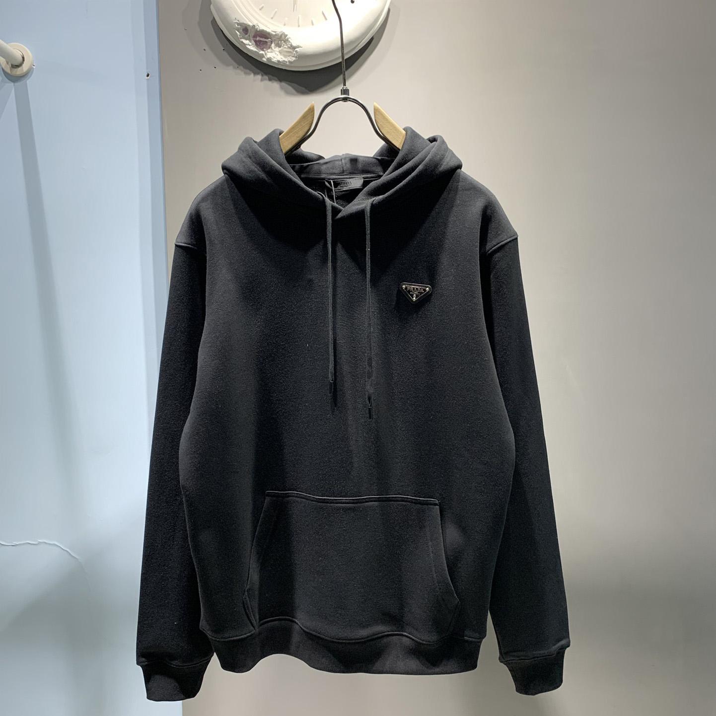 Prada Cotton Fleece Hoodie - EUR FASHION