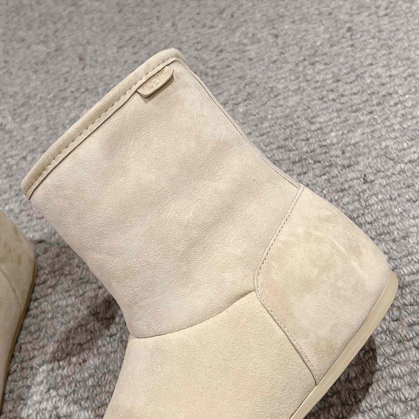 Loewe Lago Boot In Suede And Shearling - EUR FASHION