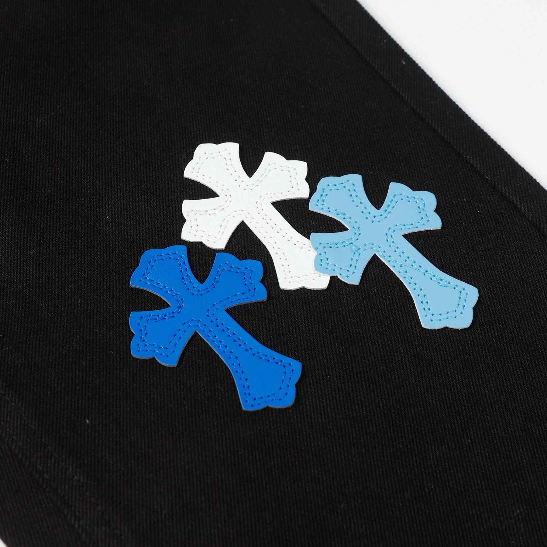Chrome Heart Cross Patch Jeans - EUR FASHION