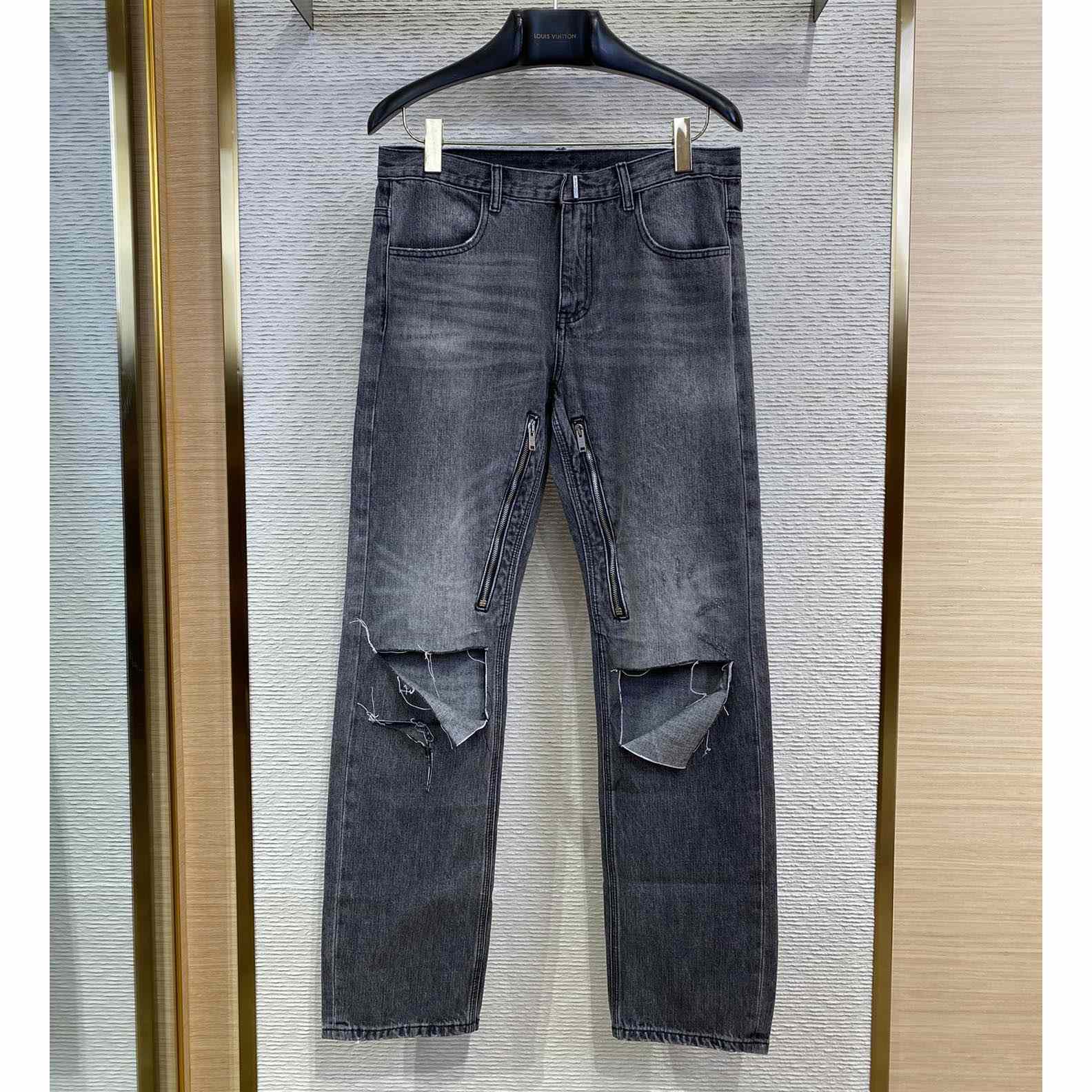 Givenchy Distressed Straight-leg Jeans - EUR FASHION