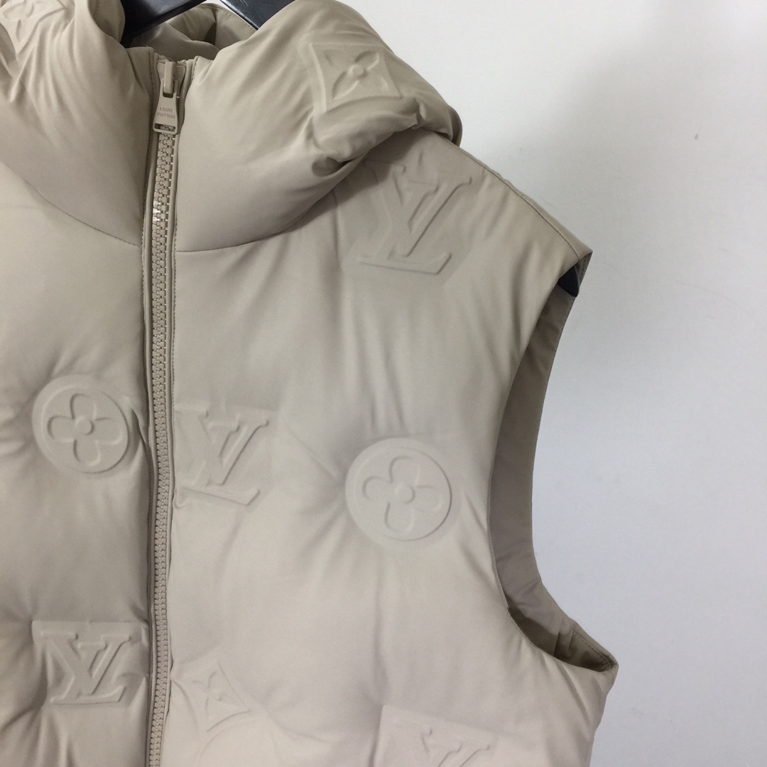 Louis Vuitton Monogram Boyhood Puffer Leather Gilet    - EUR FASHION