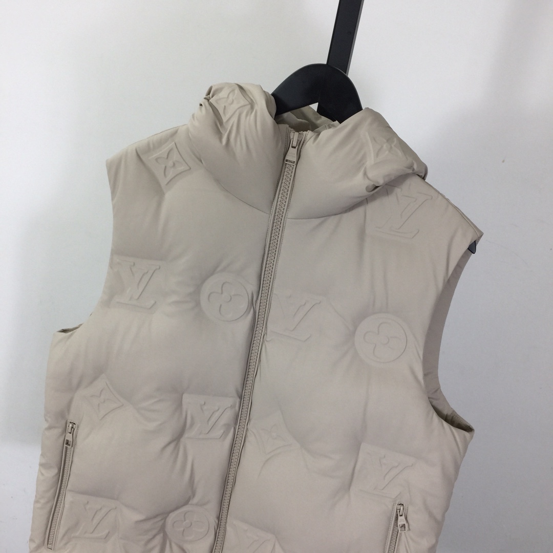 Louis Vuitton Monogram Boyhood Puffer Leather Gilet    - EUR FASHION