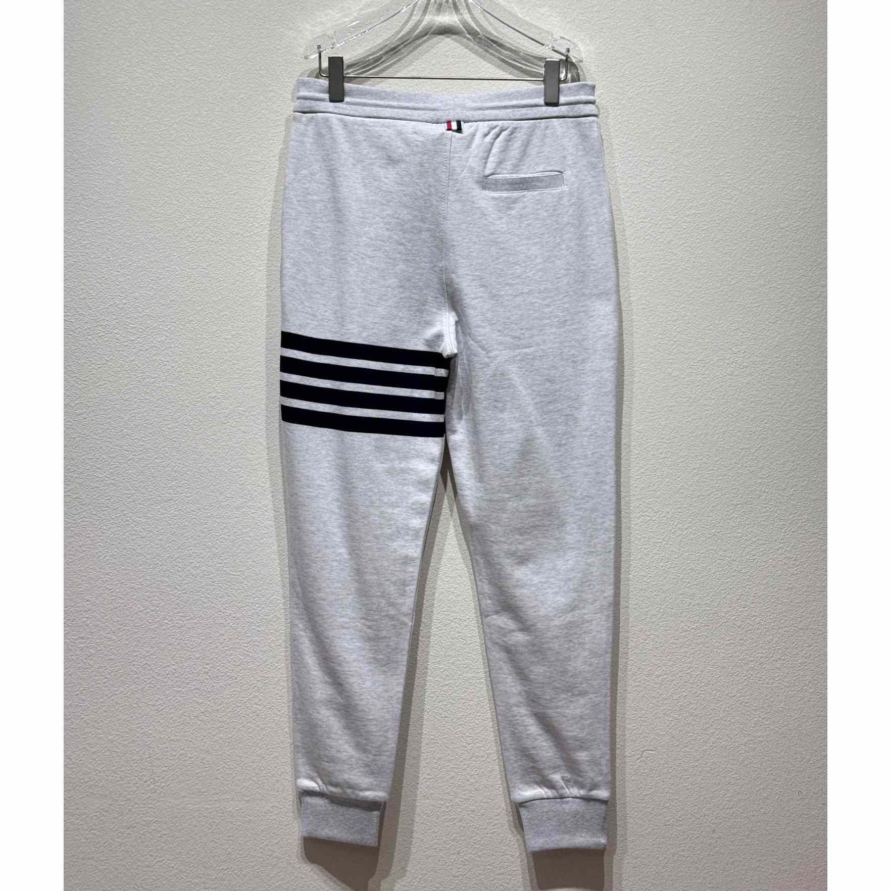 Thom Browne 4-Bar Cotton Track Pants - EUR FASHION