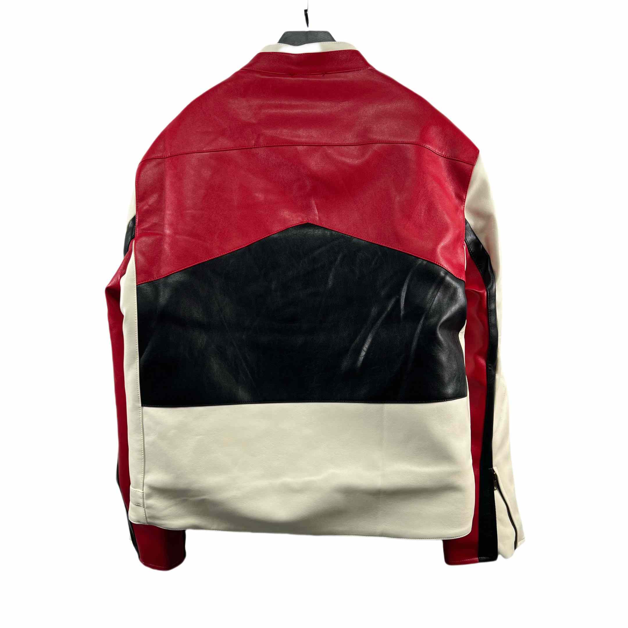 Vetements Tricolor Leather Racing Jacket - EUR FASHION